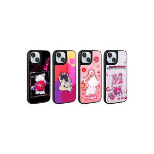 Funda Protectora JoieCreatif con Figura Icónica para iPhone 15 14 Plus 13 Pro Max XR - Carcasa de Silicona Luminosa con Relieve en Blanco - Product Image 3