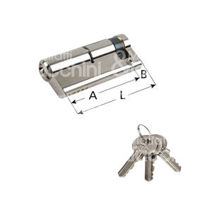 CYLINDRE EN FORME F160 Pour dispositif de sortie panique Lampo 3 clés incluses - Product Image 1