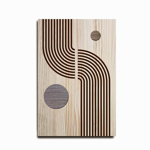 Paneles de Pared de Madera Geométricos Modernos – Tablero Decorativo Grande para Interiores, para Sala de Estar y Decoración del Hogar - Product Image 2