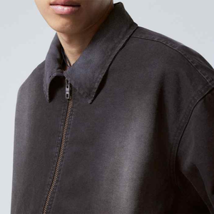 Chaqueta de algodón lavado informal de alta calidad para hombre, chaqueta cortavientos de lona para hombre, chaqueta de invierno - Product Image 4