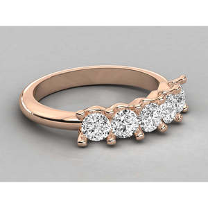 Bague élégante en or 9 carats avec diamant solitaire rond de laboratoire pour femme, idéale pour fiançailles ou promesse, bijoux en platine - Product Image 2