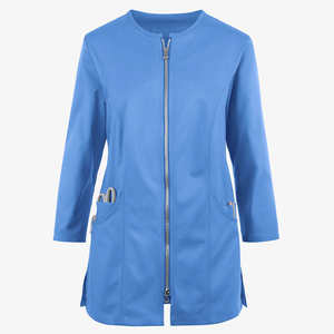 Blouse de laboratoire longue pour médecin, uniforme de travail, tissu polyester/coton, durable et respirant, doux, facile d'entretien, blanc - Product Image 4