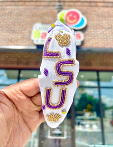 Bandeau à perles tigre LSU - Product Image 1