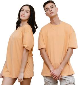 Venta al por mayor camiseta en blanco 100% algodón suelta fit camiseta streetwear fabricación de ropa hombres camiseta de gran tamaño para hombres - Product Image 1