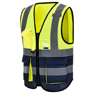 Construction de gilet de sécurité avec logo gilet d'avertissement de bande haute visibilité gilet de sécurité réfléchissant pour hommes au Pakistan - Product Image 4