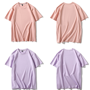 Camiseta de cuello redondo de gran tamaño de alta calidad para hombre, Camiseta de algodón cómoda con logotipo personalizado de Color sólido y hombros caídos de 240 gramos - Product Image 4