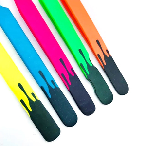 Pince à épiler en acier inoxydable de haute qualité 45 90 degrés diamant Nano Grip Fiber Tip Logo privé Volume pointu - Product Image 4
