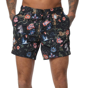 Pantalones cortos de malla estampados bordados de color y tamaño personalizados para hombre de poliéster por sublimación de alta calidad para pantalones cortos para hombre - Product Image 1