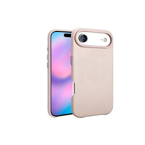 Étui de protection magnétique fin en cuir PU Promax pour iPhone 17 Air 14 Plus - Compatible MagSafe Rose - Product Image 1