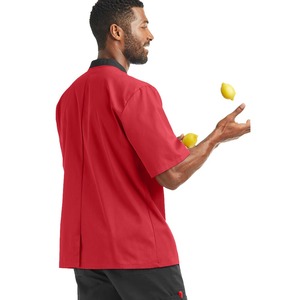 Abrigos de Chef de manga larga OEM de alta calidad, ropa de trabajo para restaurante de Hotel, uniforme, chaqueta de Chef de cocina, uniforme de abrigo de Chef liso de cocina - Product Image 5