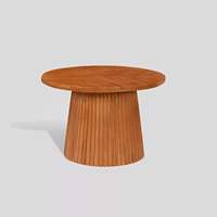 Table basse ronde moderne 60 cm en bois multi-usages