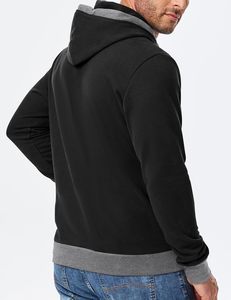 Sweat à capuche pour homme en molleton de coton, coupe droite, épaules tombantes, imprimé personnalisé, streetwear, chaud pour l'hiver, séchage rapide - Product Image 6