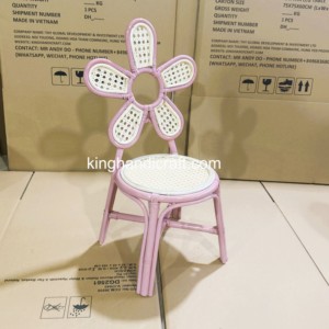 Chaises pour enfants en rotin faites à la main de qualité supérieure pour la location d'événements, mariage, fête d'anniversaire, décoration bohème, respectueuses de l'environnement - Product Image 3