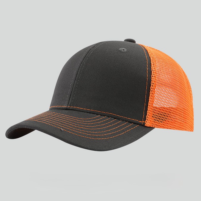 Gris foncé et orange