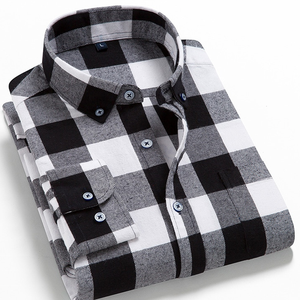 Camisas de hombre de material de alta calidad HILO TINTADO Precio al por mayor mejor estilo Algodón genuino color personalizado y tamaño camisa casual de hombre - Product Image 1