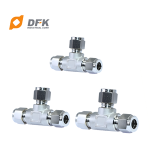 Raccord de tuyau hydraulique en acier inoxydable TEE 3/8\" OD TAIWAN UNION, tube NPT DIN ISO 9001 certifié, compatible SAE/JIC - Product Image 6