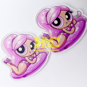 Nouvelles tuiles acryliques pour extensions de cils, tuiles roses pour cils, forme violette, couleur personnalisée, logo magnétique durable, tuiles MINK - Product Image 4