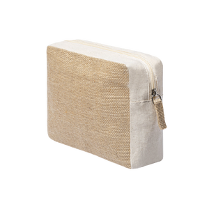 Bolsa ligera de algodón con cremallera, bolsa Rectangular de gran capacidad reutilizable ecológica, portátil para cosméticos, viajes todos los días - Product Image 2