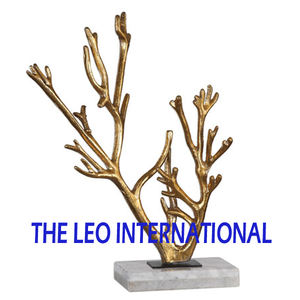 Escultura Metálica de Moda para Decoración del Hogar, Decoración Artística para Sala de Estar, Oficina, Dormitorio, Chapada en Oro - Product Image 5