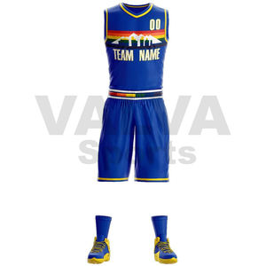 Maillot de basketball pour hommes en gros, uniforme de sport imprimé, logo personnalisé, léger, respirant, séchage rapide, antibactérien, BSCI - Product Image 2