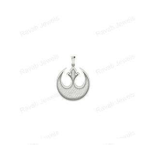 2025 Customized 925 <b>Silver</b> Jewelry Premium 35x26mm Nickle Wedding Anniversary Charm with High Quality Blank Stone Setting - Product Image 4