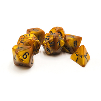 Jeu de dés colorés pour jeux de numéros, dés polyédriques en résine, dés en acrylique