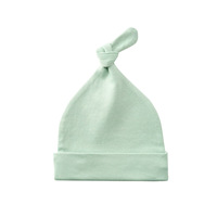 Nouveau Style bébé noeud chapeau solide 100% coton bébé chapeaux garçons filles sommeil casquettes unisexe enfants accessoires nouveau-né haut noeud casquettes