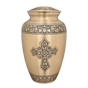 Wholesale Supply of Newly Designed Metal Handmade Cremation Urn Funeral Container <b>Pot</b> for <b>Ashes</b> - Product Image 3