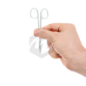 Ciseaux de qualité supérieure Iris droite en acier inoxydable 4.5 pouces outil de coupe de haute qualité couture Instruments médicaux - Product Image 6