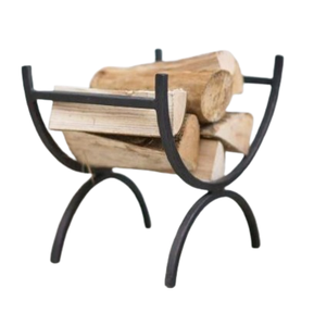 Accessoires de cheminée intérieur extérieur support de bois de chauffage support de rangement en fer forgé pour stocker les bûches porte-bûches en métal en forme personnalisée - Product Image 3