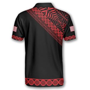 Jeu de fléchettes Polo personnalisé sublimé Vêtements de sport légers et respirants pour les clubs de tournois et les événements sportifs - Product Image 3