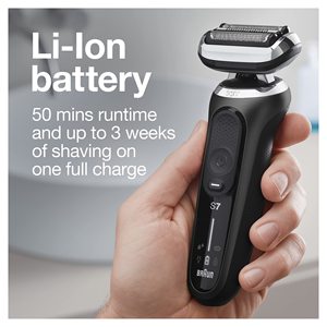 Rasoir électrique rechargeable pour homme avec 5 lames, étanche IPX7, rasage humide et sec, tondeuse à barbe, 6 cartouches - Product Image 5