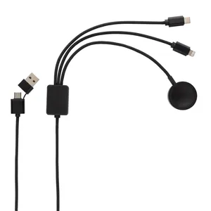 Cable USB Ecológico 6 en 1, Fabricado con RPET, Producto Promocional Sostenible - Product Image 6