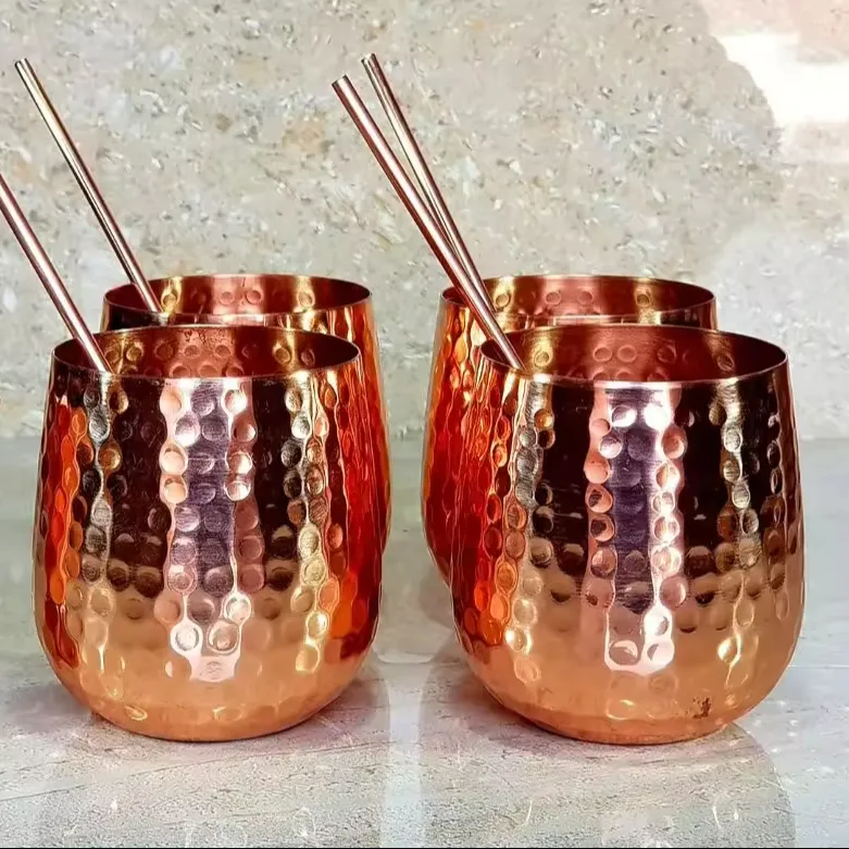 Mini tazas de cobre puro de alta demanda y bajo M.O.Q hechas de cobre puro 100% Fabricante de productos de cobre Premium