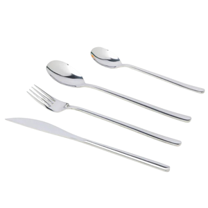 Cadeau de mariage ensemble de couverts couteau en métal fourchette cuillère ensemble de couverts en acier inoxydable poignée unique ensemble d'argenterie en acier miroir - Product Image 5