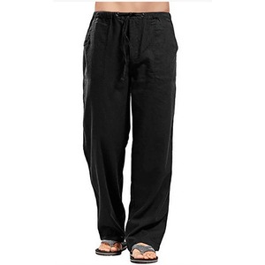 Daily <b>Men's</b> <b>Trousers</b> Cotton <b>Linen</b> Loose Pants Solid Color Breathable Sweat-absorbing <b>Men's</b> Pants - Product Image 6