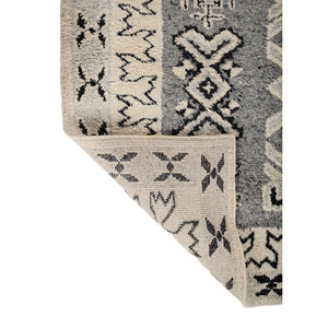 Handmade Blue Thyme Wool <b>Rug</b> Geometric Abstract Pattern for Home Boho Style for Living Room Hallway Rectangle <b>Space</b>-PKWL-677(Fr) - Product Image 5