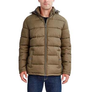 เสื้อแจ็กเก็ตขนเป็ดสำหรับผู้ชายผ้าถักมีฮู้ดผ้าขนแกะมีฮู้ดพิมพ์ลายโลโก้ได้ตามต้องการ - Product Image 3