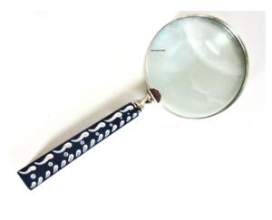 Mango de resina de latón al por mayor, mango de lupa de hueso con lupa curva, pieza de metal en Lector de periódico de latón - Product Image 1