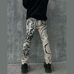 Pantalones Anchos para Hombre con Diseño de Bordado y Parches, Estilo Holgado, Moda de Venta Caliente, Look Informal, Pantalones Anchos para Hombre 2026 - Product Image 5