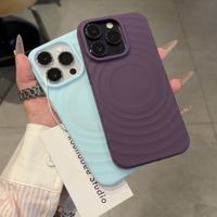 Luxe Magnétique TPU Silicone ultra Mince Antichoc Téléphone étui 3D Vague Motif Mobile Couverture pour iphone 16 Promax 16 Plus 15 14 13