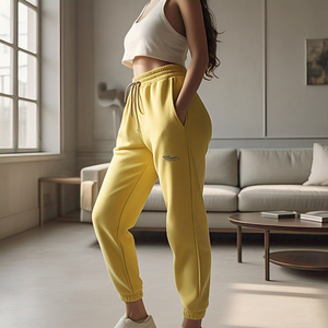 2025 vêtements de sport taille haute cordon pantalon pantalon femmes Jogging vêtements de course survêtement pantalons de survêtement pyjama dames - Product Image 3