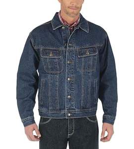 Chaquetas de hombre vaqueras de fabricante de ropa al por mayor Chaquetas vaqueras de hombre de color sólido básicas personalizadas Chaquetas vaqueras de hombre hechas en Pakistán - Product Image 1