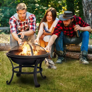 Brasero en acier Digiteck, barbecue de patio, brûleur à charbon de bois, bol de jardin, chauffage extérieur, utilisation estivale, barbecue, produits en gros - Product Image 4