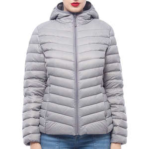 Veste matelassée pour femmes en couleurs unies personnalisées 2025, tissu 100% polyester, hiver chaud, coupe-vent, manteaux matelassés pour femmes - Product Image 6