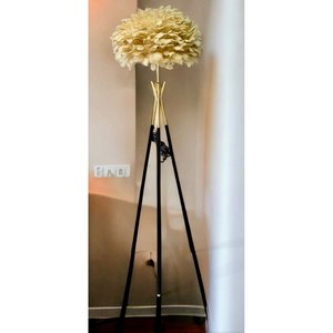 Lampada da terra piuma ambra