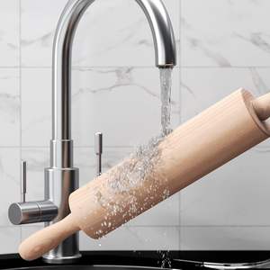 Rouleau à pâtisserie en bois de 17,6 pouces pour la cuisson - Rouleau à pâte long pour tous les besoins de cuisson - Product Image 3