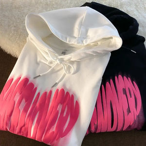 Haute qualité 3D mousse Logo goutte épaule polaire graphique Puls taille Streetwear unisexe personnalisé bouffée impression à capuche - Product Image 1