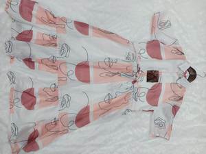 Vestido de una pieza para mujer Georgette con estampado digital de diseñador, Salwar de seda de manga elegante estilo indio para fiestas de boda para adultos - Product Image 6