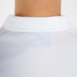 Chemises décontractées pour hommes personnalisées, 100% coton, haute qualité, respirantes, manches courtes, tricotées unies, écologiques, logo brodé - Product Image 3